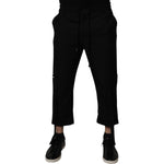 Dolce & Gabbana Black Polyester Men Cropped Pants PAN75035-44