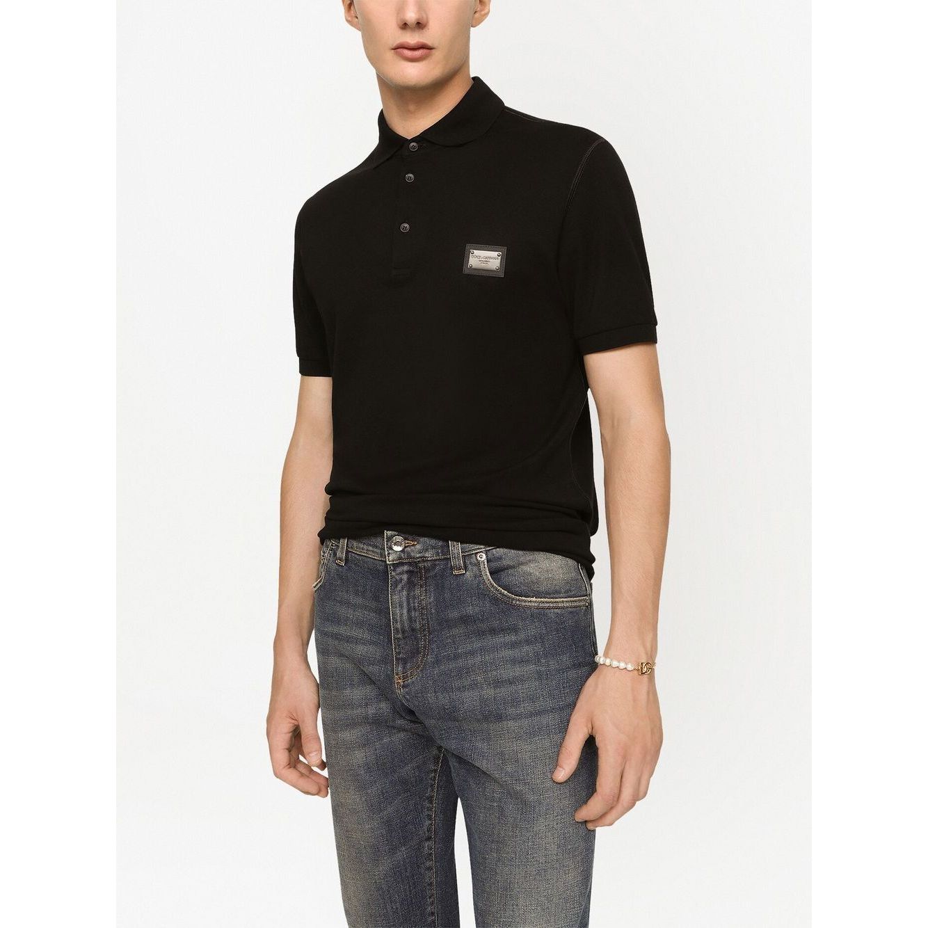 Dolce & Gabbana Logo cotton polo shirt Topwear