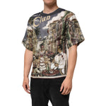 Dolce & Gabbana Palermo Jazz Club Linen Crew Neck Men T-shirt TSH91307-44
