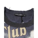 Dolce & Gabbana Palermo Jazz Club Linen Crew Neck Men T-shirt TSH91307-44