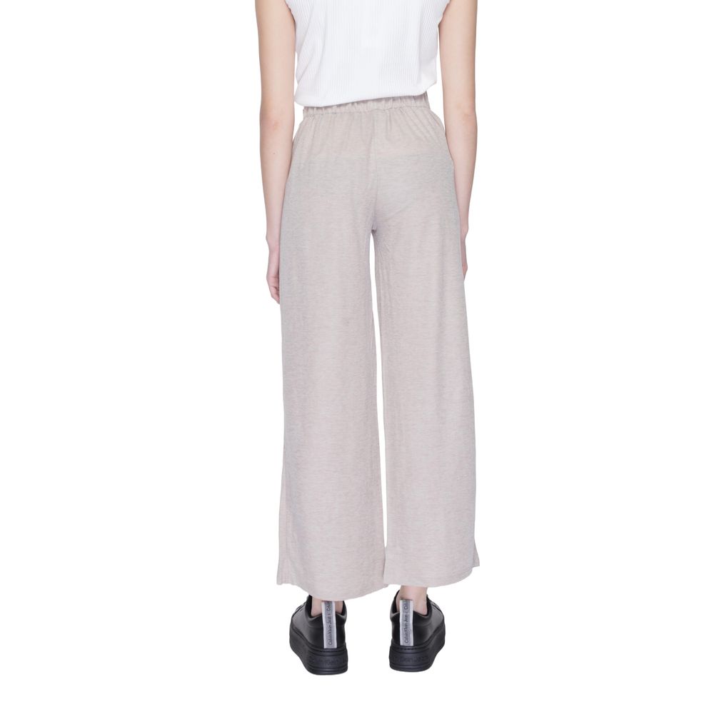 Jacqueline De Yong Gray Viscose Pant
