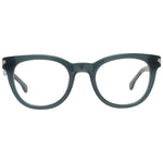 Lozza Green Women Glasses Frame in plastic, round style, full-rim, size 47-21-135. Includes branded case. Ideal for fashion-savvy women.