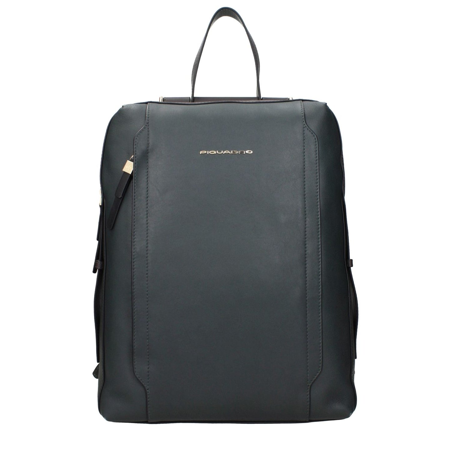 Piquadro Green Leather Backpacks PI15270614237449BT