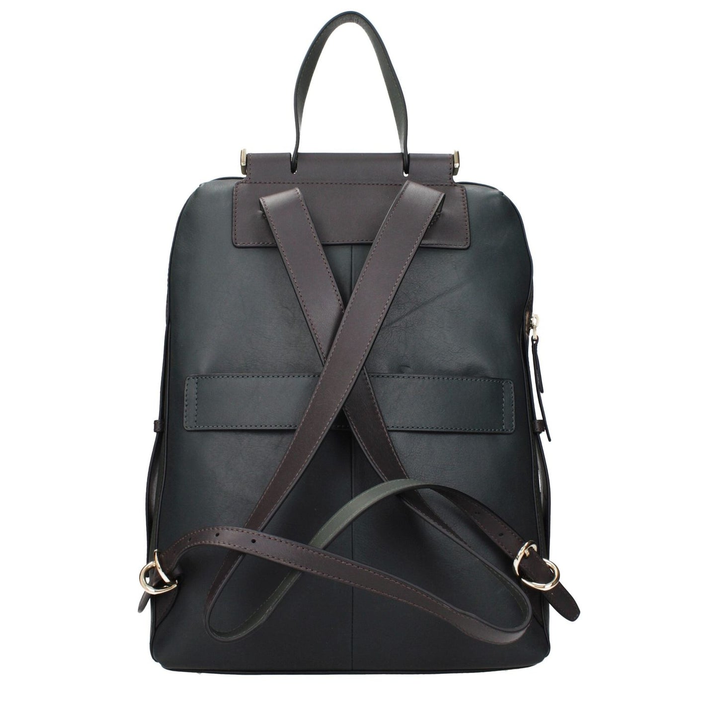 Piquadro Green Leather Backpacks PI15270614237449BT