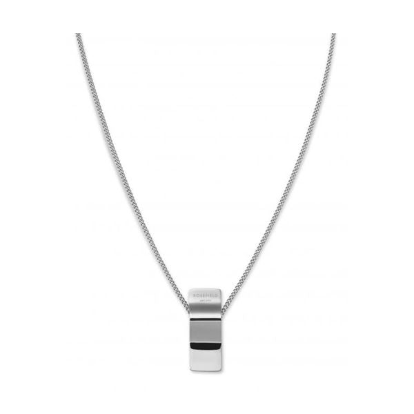 ROSEFIELD JEWELS JEWELRY Mod. BWCNS-J205 silver necklace with rectangular pendant