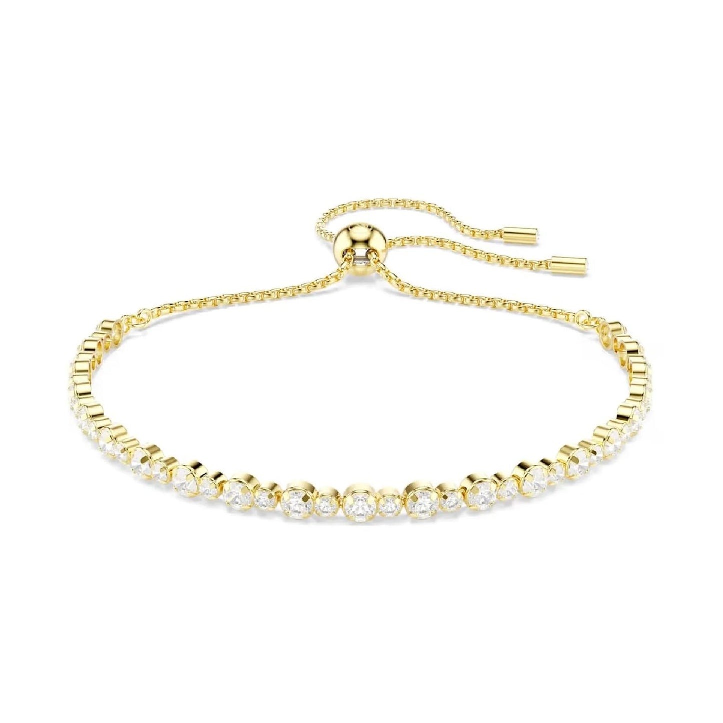 Elegantly designed SWAROVSKI JEWELS JEWELRY Mod. 5730709 bracelet in gold with sparkling crystals