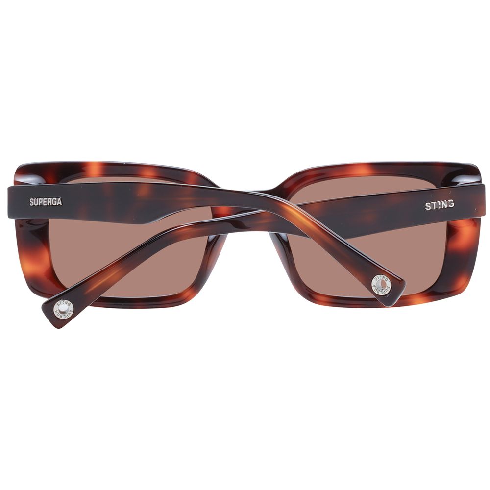 Sting Brown Acetate & Plastic Sunglasses Sting