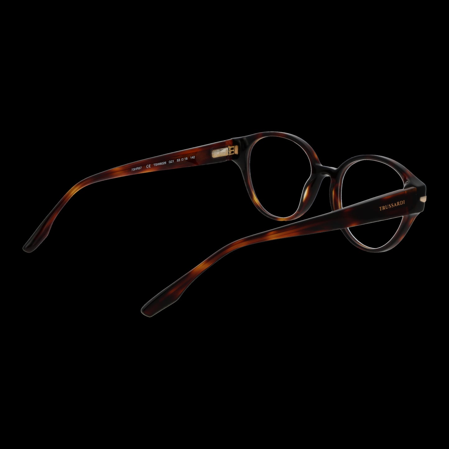 TRUSSARDI MOD. TSW6026 53G21 lady's eyeglasses in tortoiseshell frame