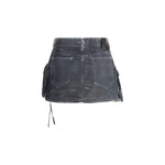 The Attico Cargo Mini Skirt TH-250WCR00136DDD100AA184-IT40 | M