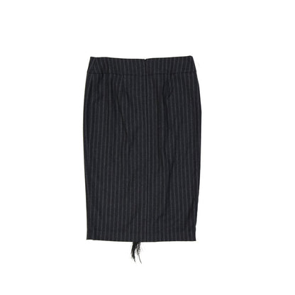 Brunello Cucinelli Gray Virgin Wool Midi Skirt