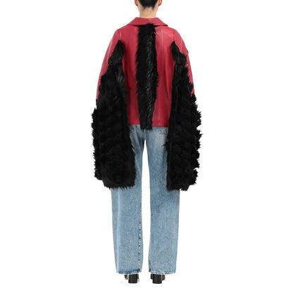 Maison Margiela Multicolor Leather Coat