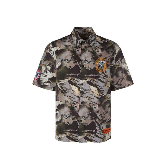 Heron Preston Bicolor Cotton Shortsleeve Shirt