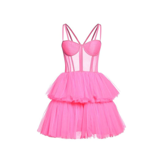19:13 DRESSCODE Multicolor Cotton Cocktail Dress