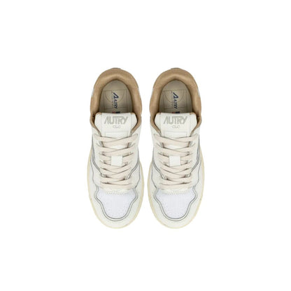 Autry White Leather Sneakers
