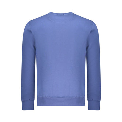 Coveri Moving Blue Cotton Men Sweatshirt
