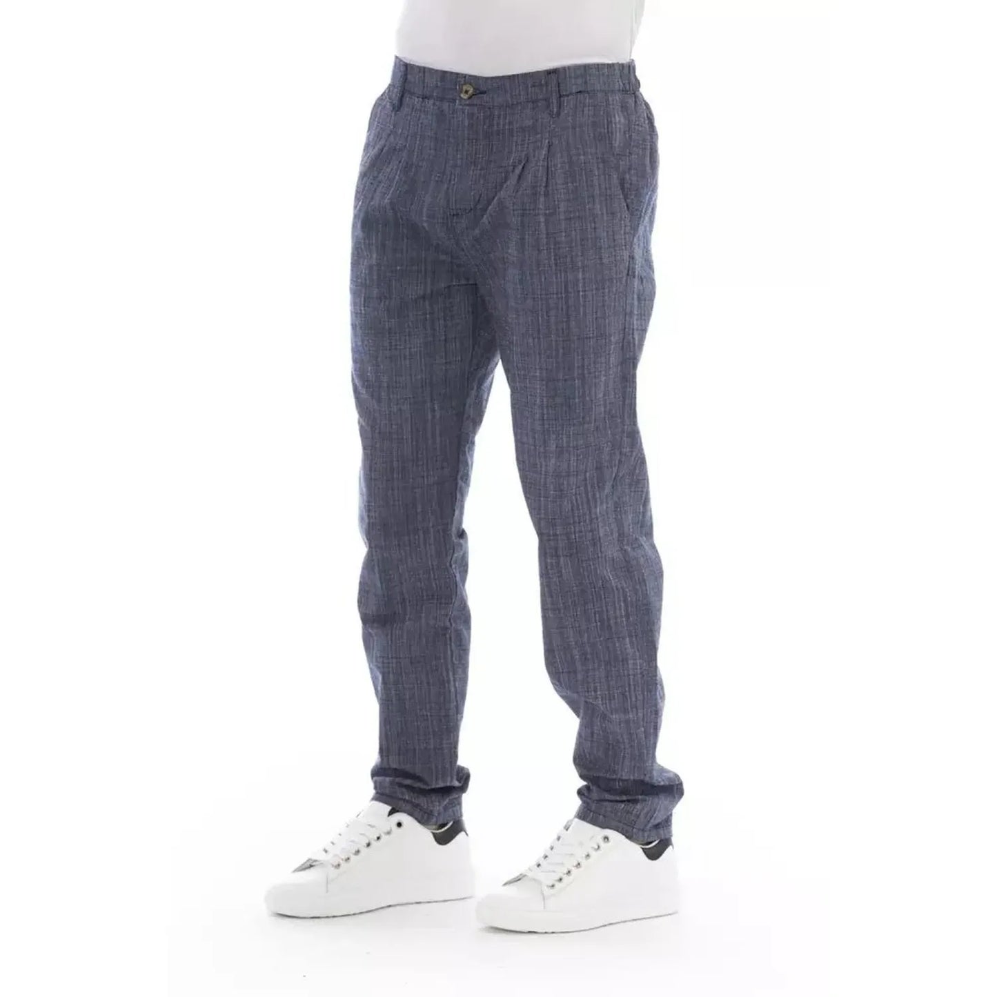 Baldinini Trend Blue Cotton Chino Pants