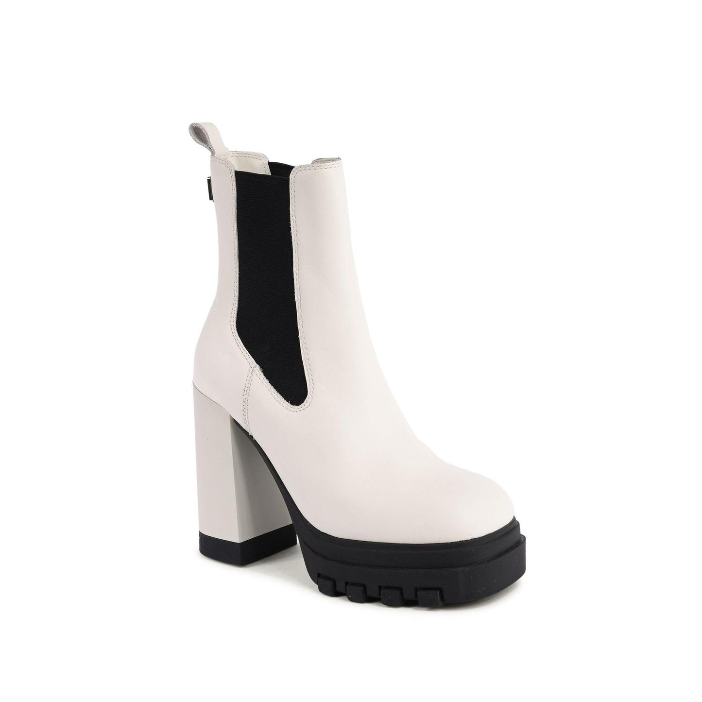 Tommy Hilfiger White Leather Ankle Boots