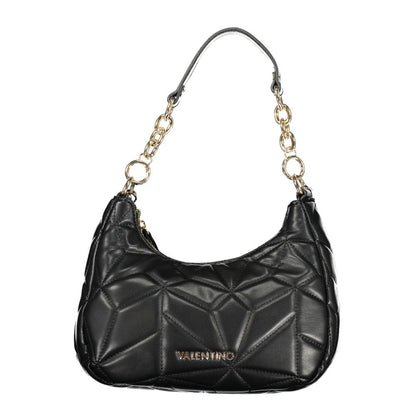 Mario Valentino Nero Polyurethane Women's Bag with Removable Shoulder Strap