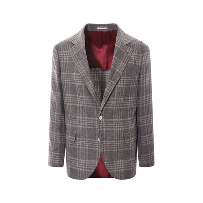 Brunello Cucinelli Gray Cashmere Blazer 1728,48 | M,75611013280,Blazers - Suits & Blazers - Clothing,Brunello Cucinelli,Clothing,Gray,IT50 | L,Men,New with tags,Suits & Blazers - Clothing