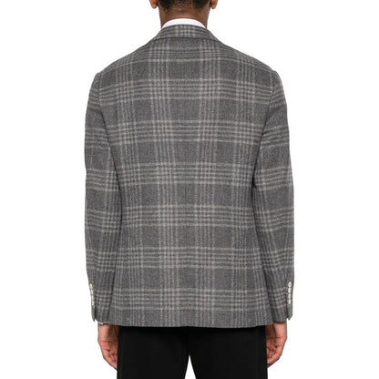 Brunello Cucinelli Gray Cashmere Blazer 1728,48 | M,75611013280,Blazers - Suits & Blazers - Clothing,Brunello Cucinelli,Clothing,Gray,IT50 | L,Men,New with tags,Suits & Blazers - Clothing