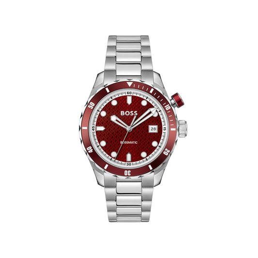 Hugo Boss Gray Stainless Steel Dress Watch