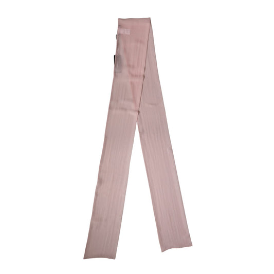 Dolce & Gabbana Light Pink Silk Neck Wrap Shawl Stole 293cm x 19cm Scarf