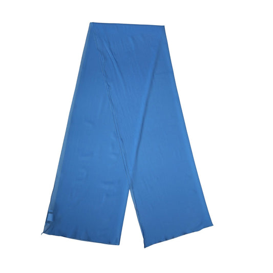 Dolce & Gabbana Blue Silk Neck Wrap Shawl Stole 200cm x 64cm Scarf