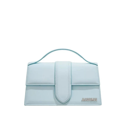 Jacquemus Pale blue Leather Le Grand Bambino Handbag