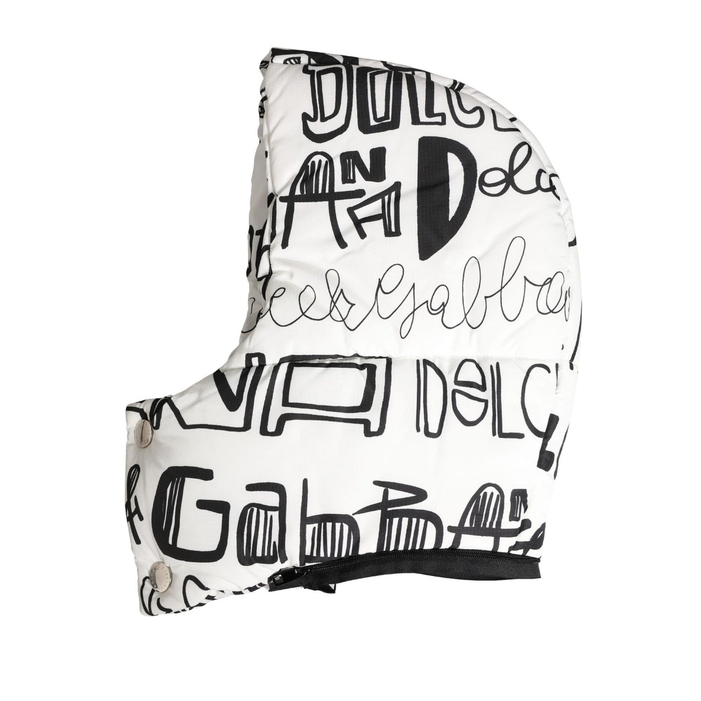 Dolce & Gabbana White Logo Print Whole Head Wrap Capello Hat