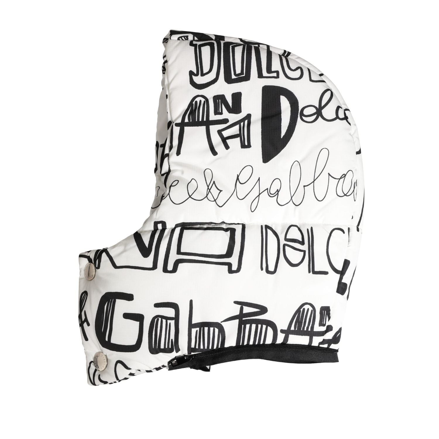 Dolce & Gabbana White Logo Print Whole Head Wrap Capello Hat