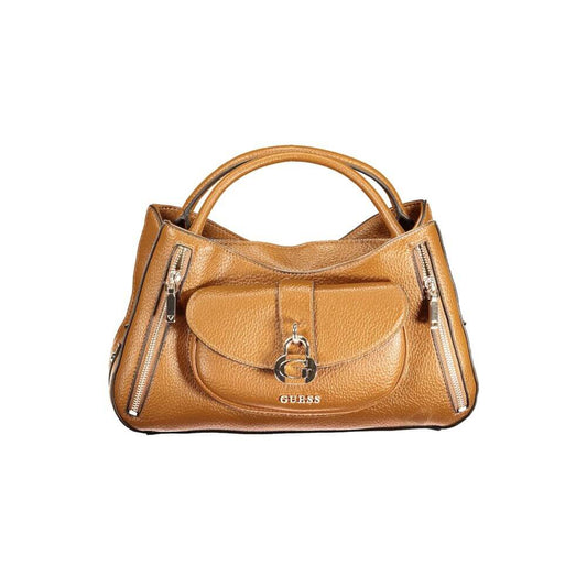 Guess Jeans Marrone Polyurethane Women Handbag
