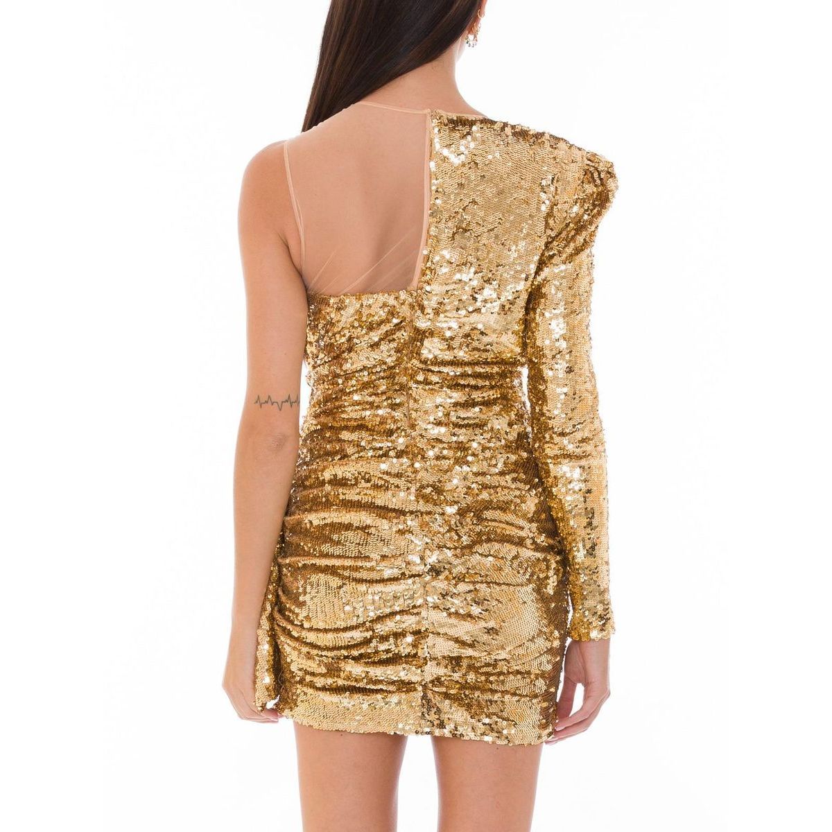 Elisabetta Franchi Bicolor Polyamide Short Dress