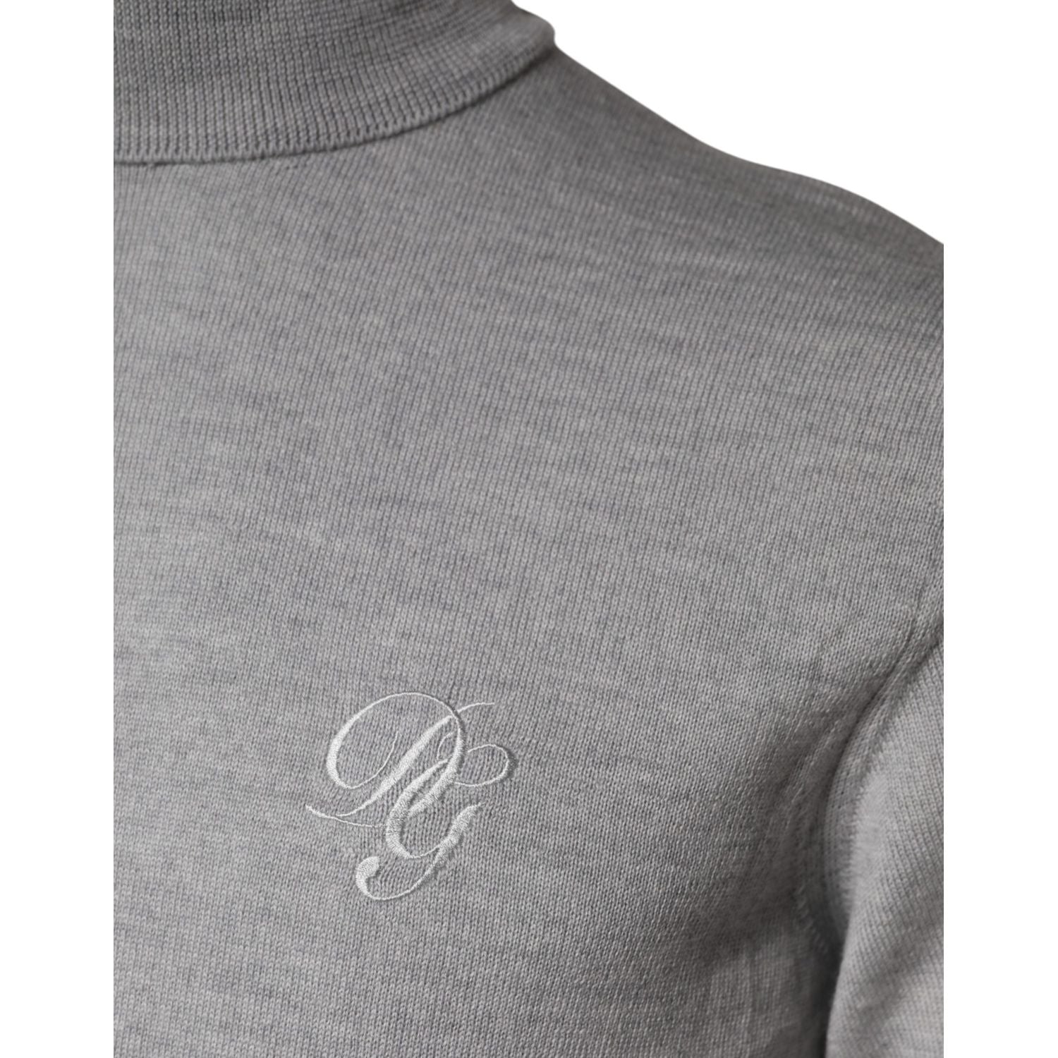 Dolce & Gabbana Gray LongSleeve Turtleneck Pullover Sweater