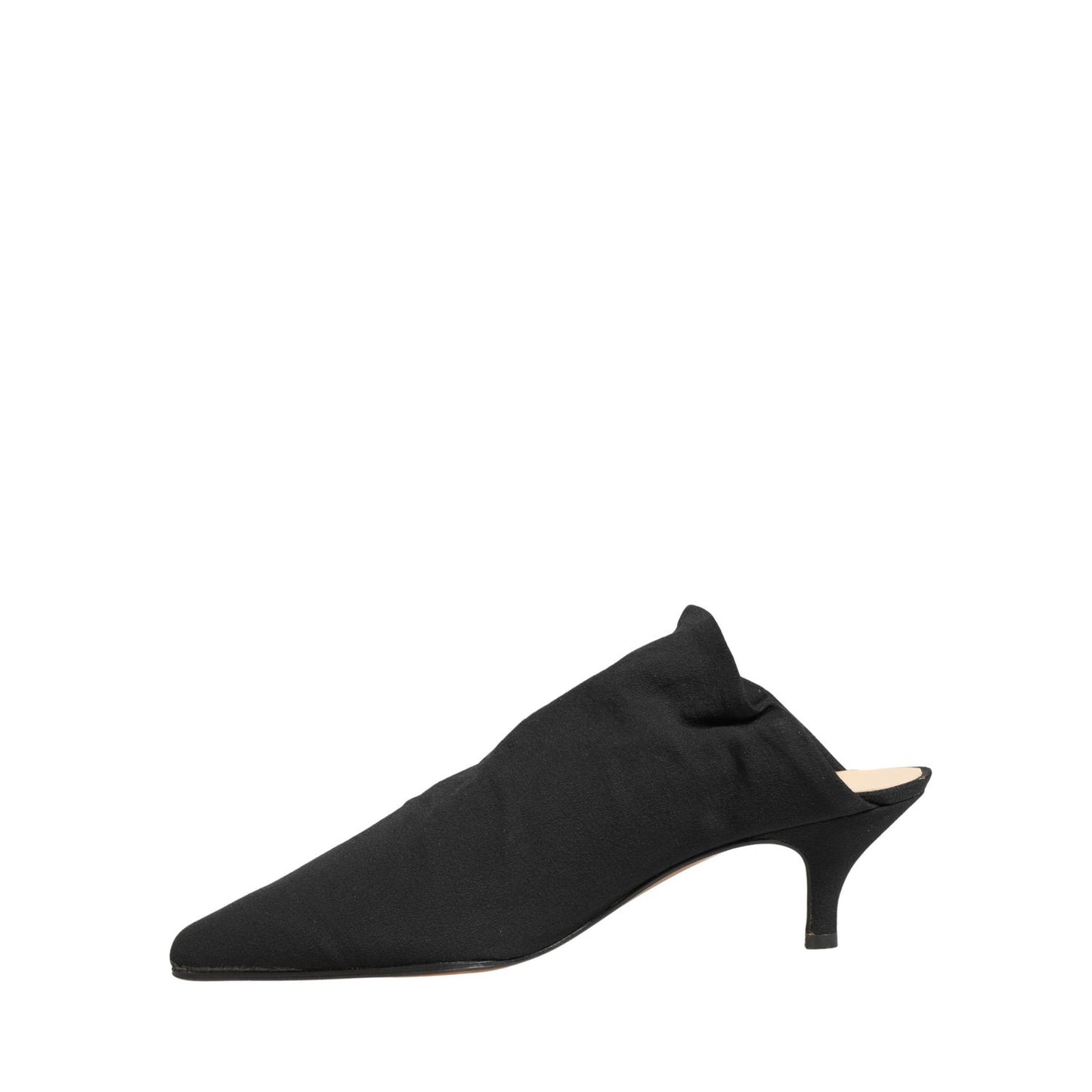 Dolce & Gabbana Black Suede Heel Mule Shoes