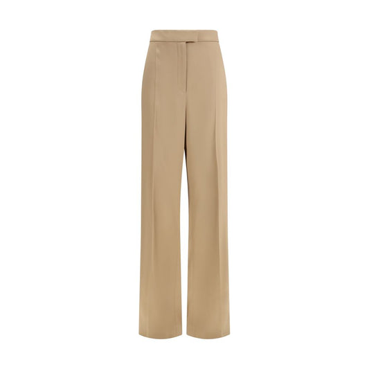 Valentino Garavani Beige Silk Dress Pants