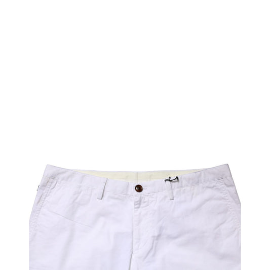 Hugo Boss White Mid Waist Skinny Chino Casual Trouser Pants
