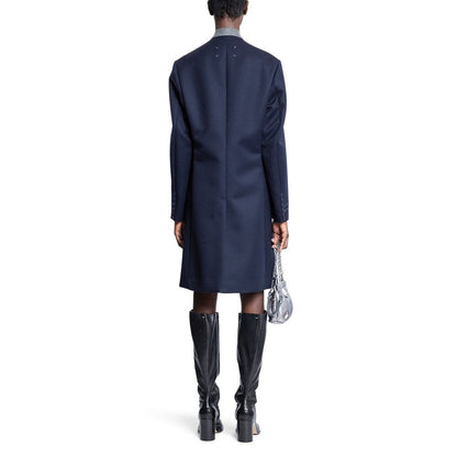 Maison Margiela Blue Wool Coat