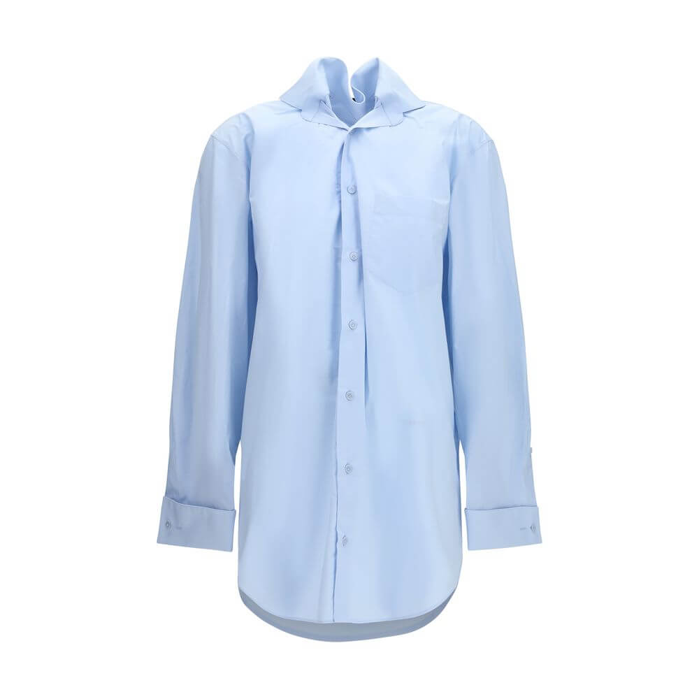 ALAINPAUL Blue Cotton Shirt