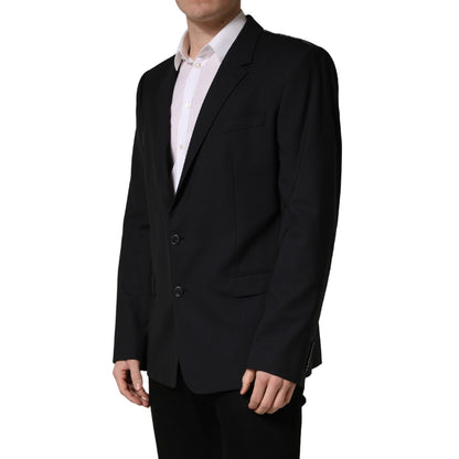 Dolce & Gabbana Blue Single Breasted 2 Button Suit Jacket