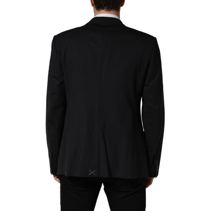 Dolce & Gabbana Blue Single Breasted 2 Button Suit Jacket