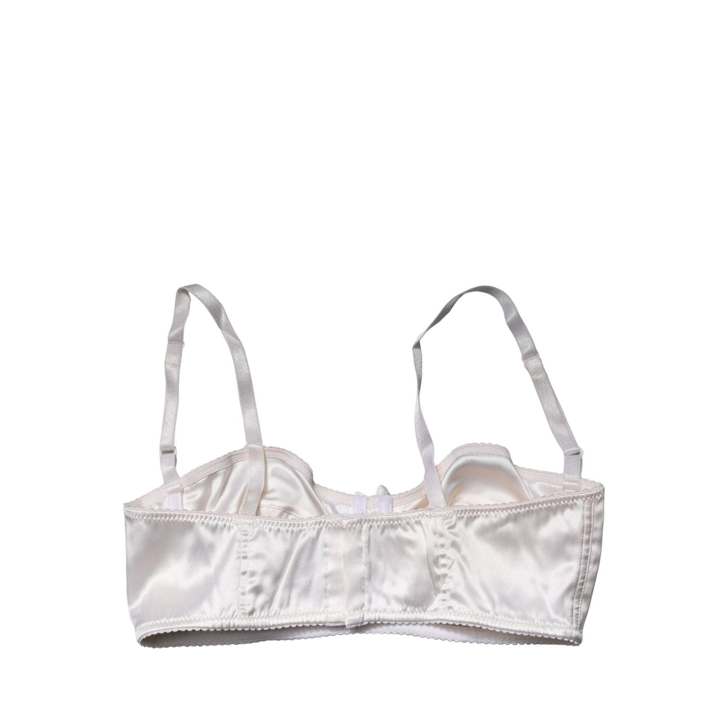 Dolce & Gabbana White Semi-Pad Underwire Balconette Bra Underwear