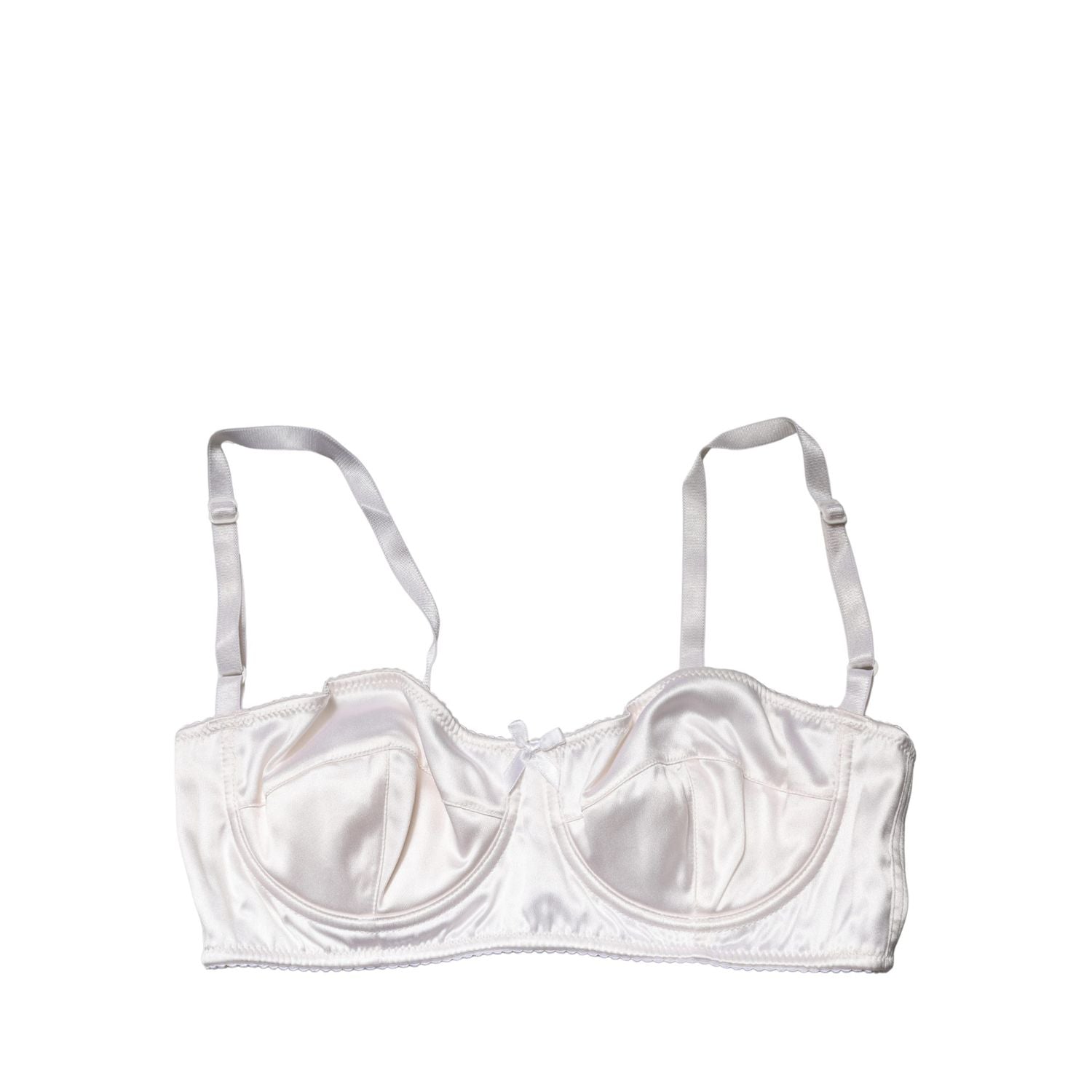 Dolce & Gabbana White Semi-Pad Underwire Balconette Bra Underwear