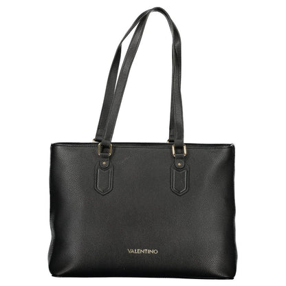 Mario Valentino Nero Poliuretano Womens Bag with Internal Pocket and Phone Spaces