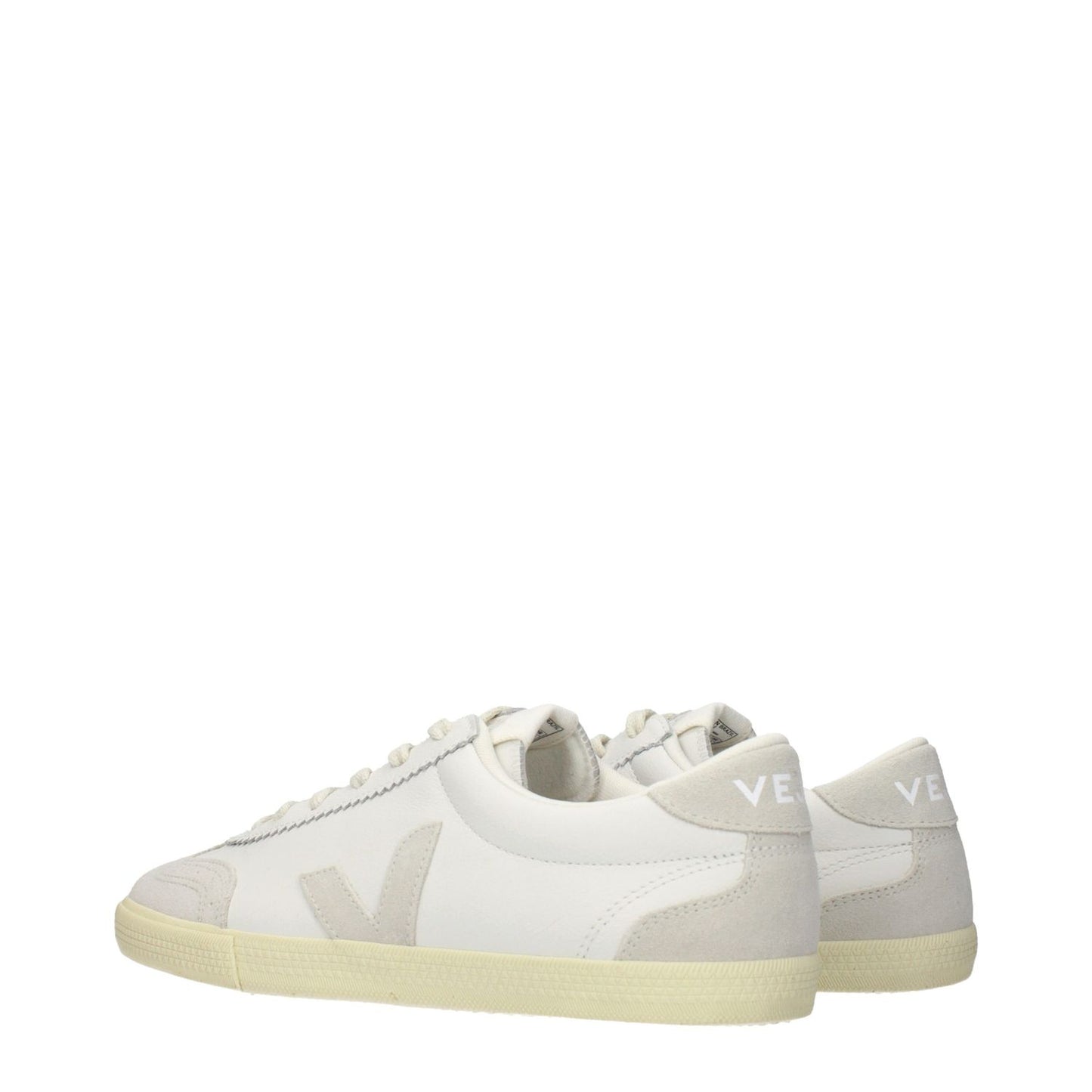 Veja White Leather Low Top Sneakers