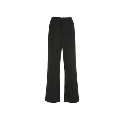 Maison Margiela Black Viscose Casual Pants