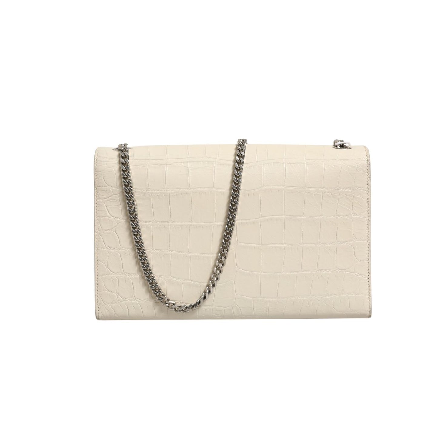 Saint Laurent Kate Tassel Small Croc-Embossed Leather