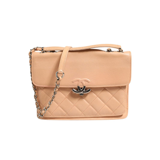 Chanel Goatskin Quilted Small CC Box Flap Bag