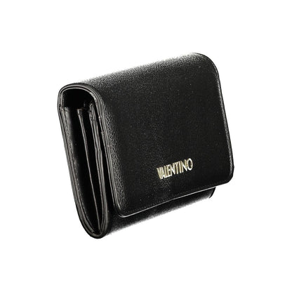 Mario Valentino Black Polyurethane Women's Wallet