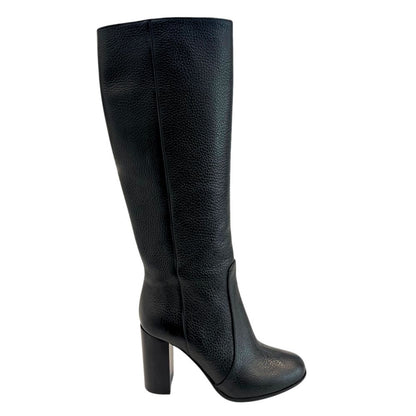 Borbonese Black Leather Women Boot