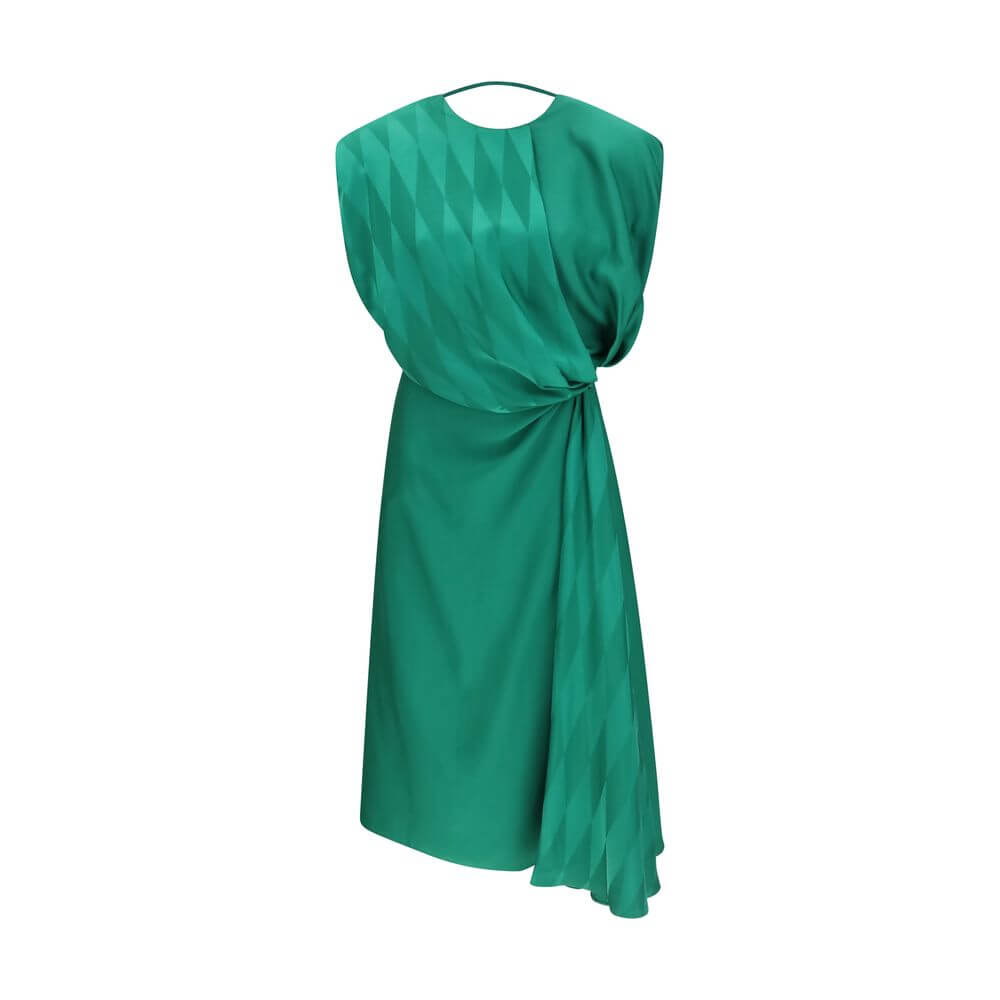 Versace Bicolor Silk Casual Dress